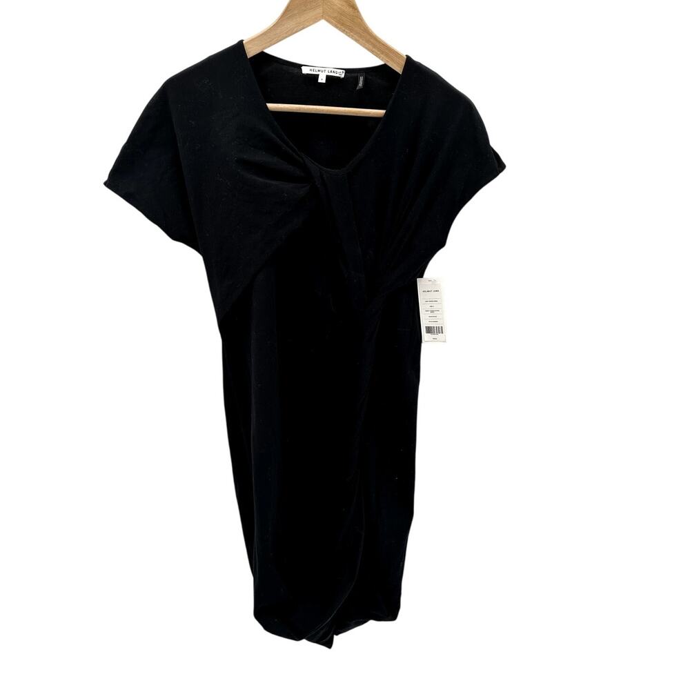 HELMUT LANG NWT Black Knot Twisted Dress // S